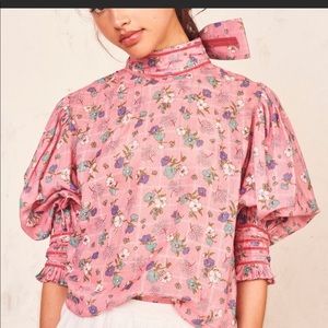 Loveshackfancy Brooke top M medium